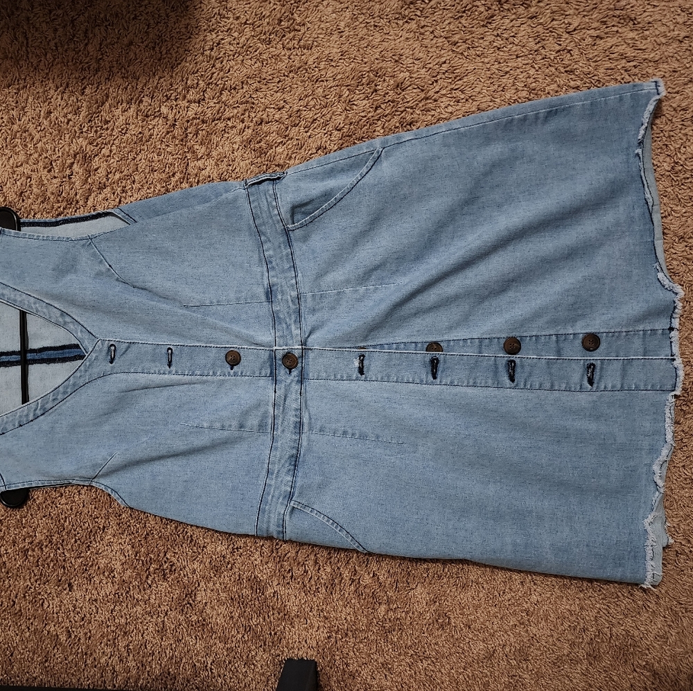 Denim Sleeveless Dress - Picture 3 of 4